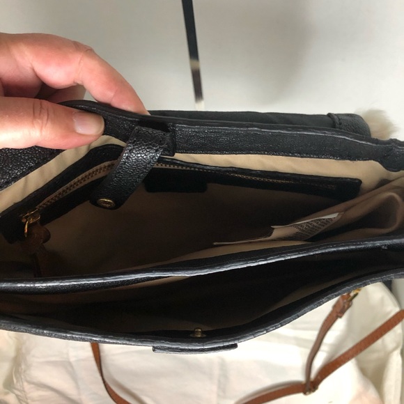 Retro Hoss Intropia Crossbody Handbag Vintage Leather Fur Bag Purse - Picture 10 of 13